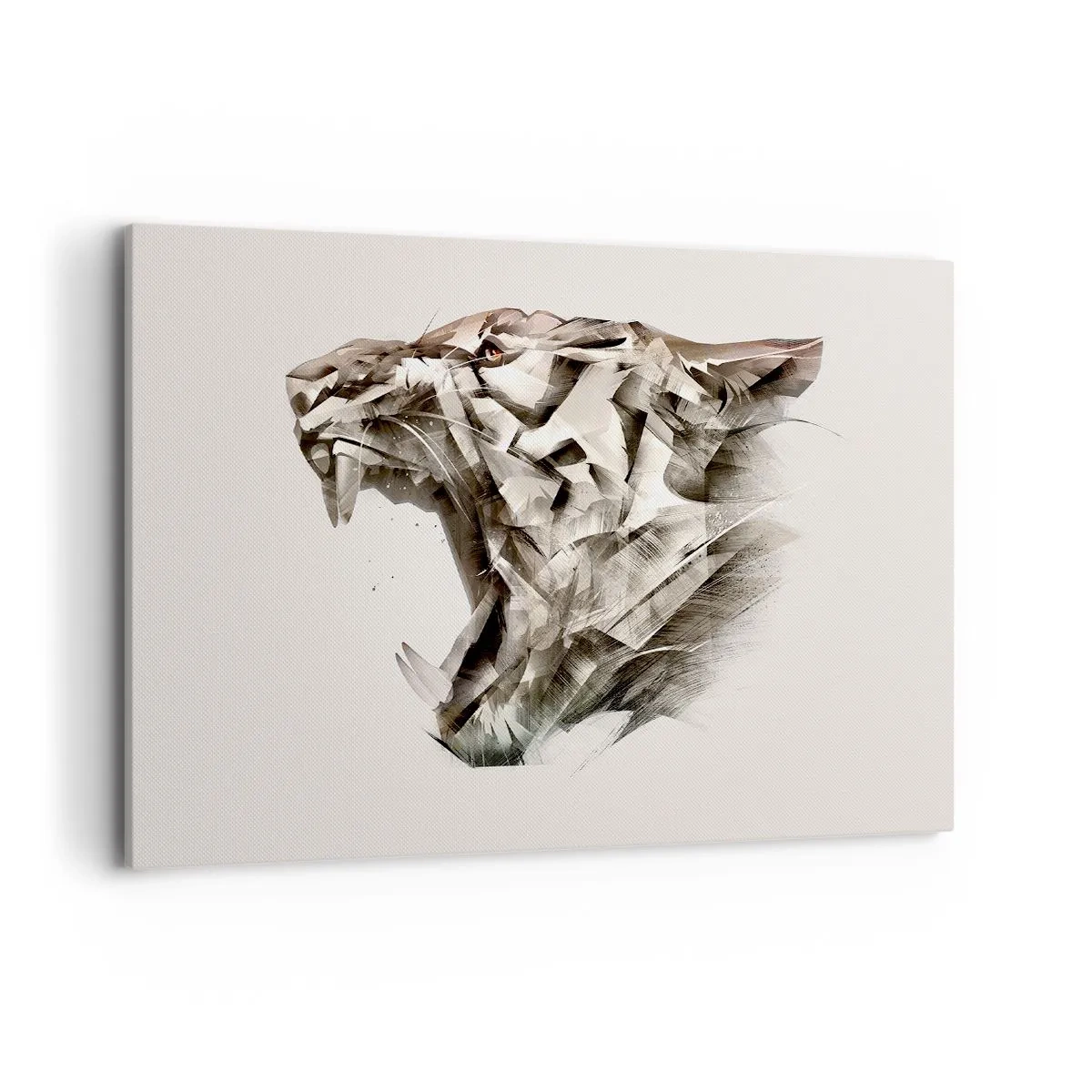 Schilderen op canvas - Je weet al wie de baas is - 100x70 cm