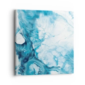 Schilderen op canvas - Blauw Concert - 30x30 cm