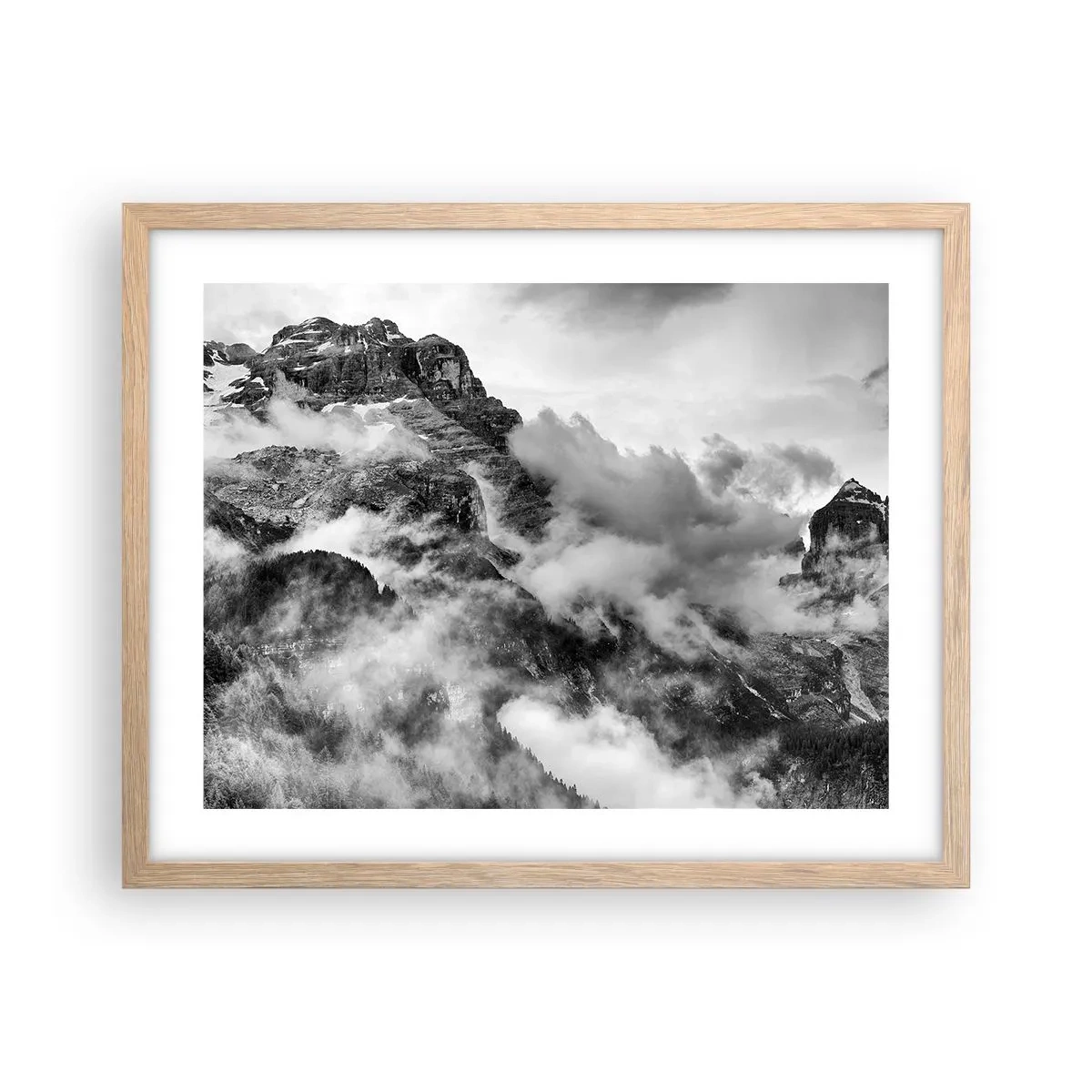 Een poster in een licht eiken lijst - Mooi en wreed - 50x40 cm