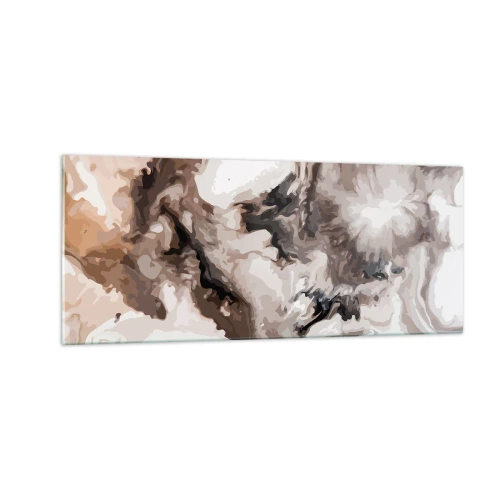 Schilderen op glas - De geboorte van een sterrenstelsel - 100x40 cm