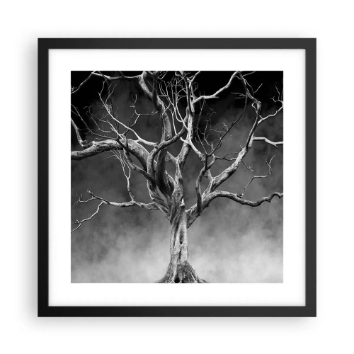 Poster in een zwarte lijst - Oorspronkelijk en heilig - 40x40 cm