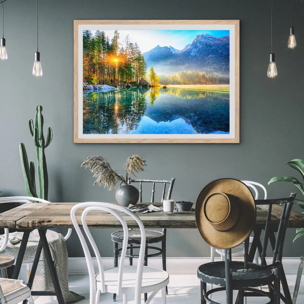 Een poster in een licht eiken lijst - Majesteit en zoetheid - 40x30 cm