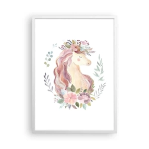 Poster in een witte lijst - Een uitnodiging in de wereld van sprookjes - 50x70 cm