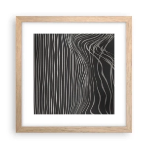 Een poster in een licht eiken lijst - Ritme en accent - 30x30 cm