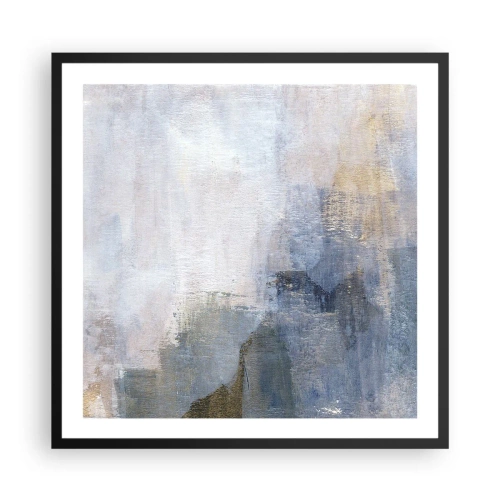 Poster in een zwarte lijst - Kleurtonen en akkoorden - 60x60 cm