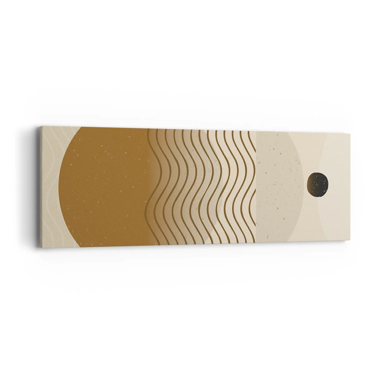 Schilderen op canvas - Over de oorsprong van geometrische figuren - 90x30 cm