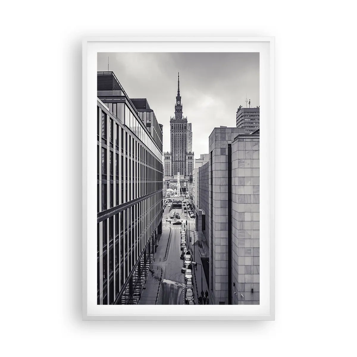Poster in een witte lijst - Warschau vallei - 61x91 cm