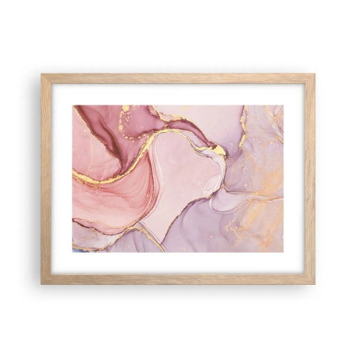 Een poster in een licht eiken lijst - Een streling van kleuren - 40x30 cm