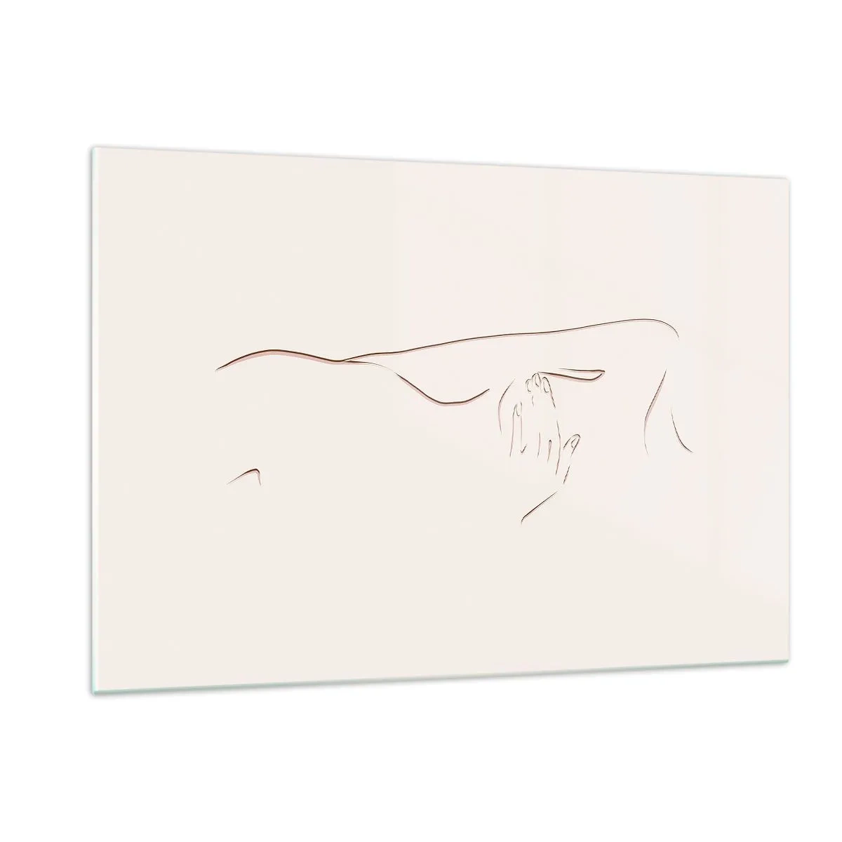 Schilderen op glas - De vorm van verlangen - 120x80 cm