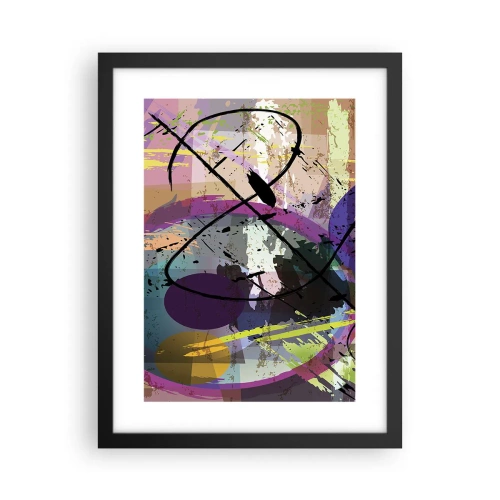 Poster in een zwarte lijst - Je kunt rechtdoor of rondom - 30x40 cm