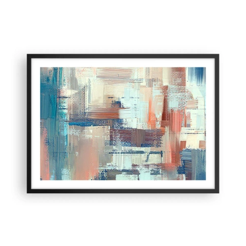Poster in een zwarte lijst - Het licht bereiken - 70x50 cm