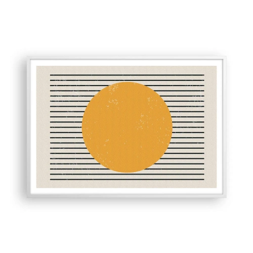 Poster in een witte lijst - De kracht van eenvoud - 100x70 cm