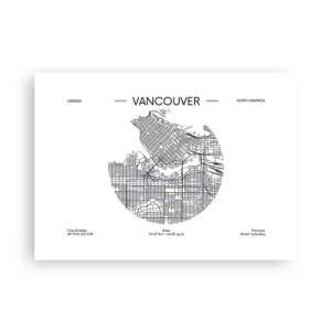 Poster - Anatomie van Vancouver - 70x50 cm
