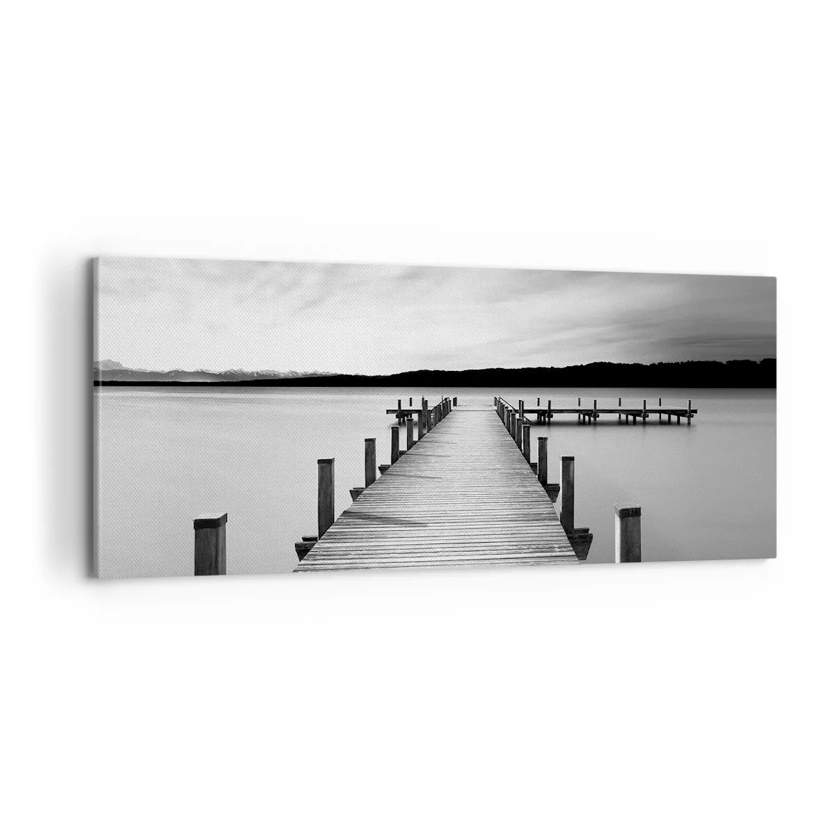 Schilderen op canvas - Bij de waterput - vrede - 100x40 cm