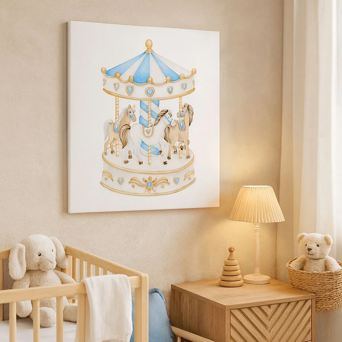 Schilderen op canvas - Zoete jeugd - 30x30 cm