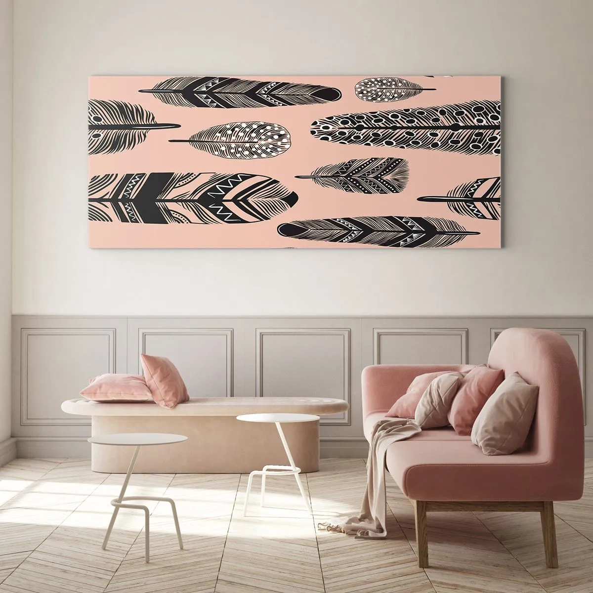 Schilderen op glas - Indiase collectie - 140x50 cm