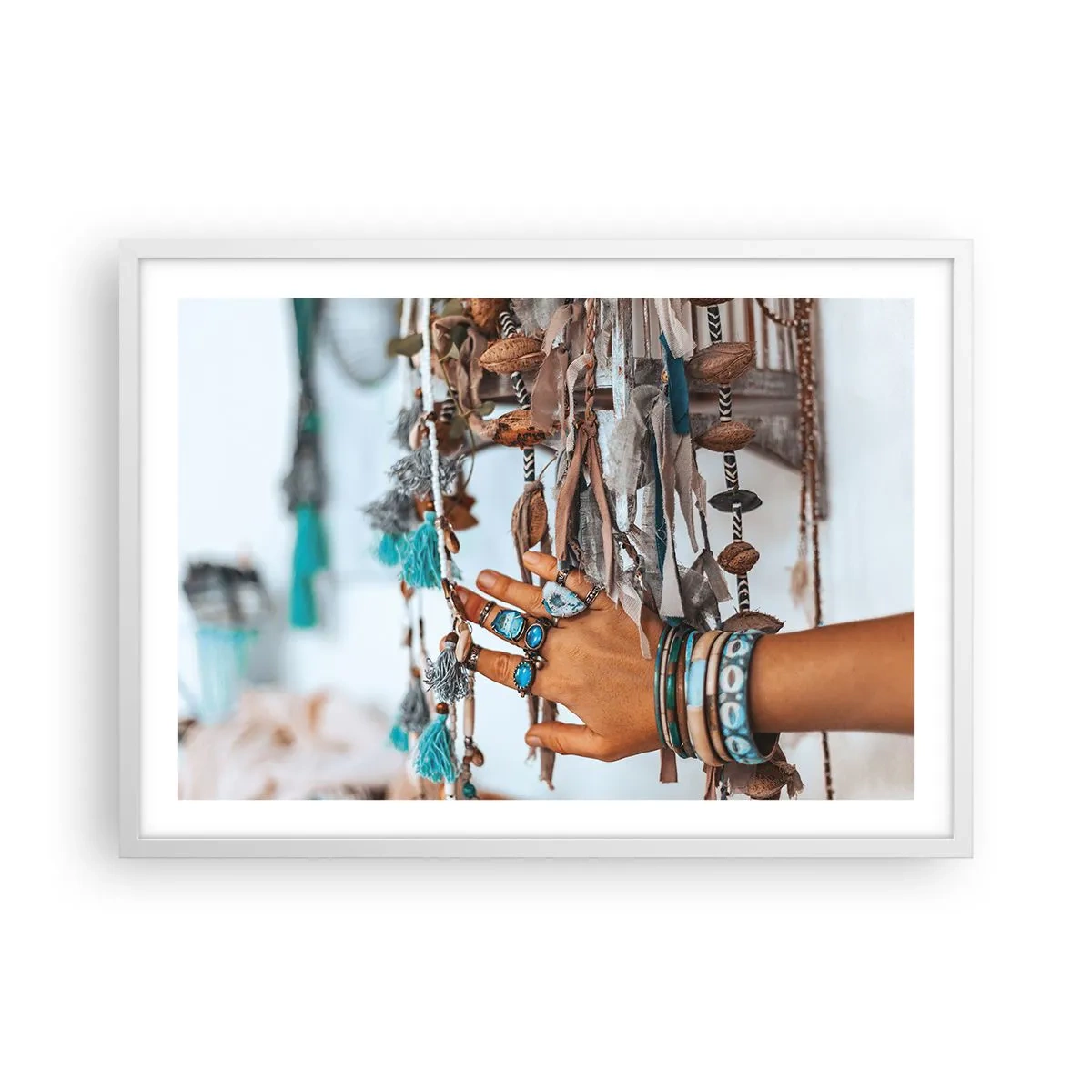 Poster in een witte lijst - Lokale schatten - 70x50 cm