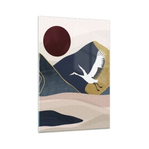 Schilderen op glas - Het is weer een dag GEGAAN - 70x100 cm