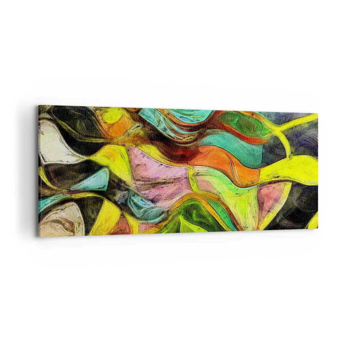 Schilderen op canvas - Beweging is leven - 120x50 cm