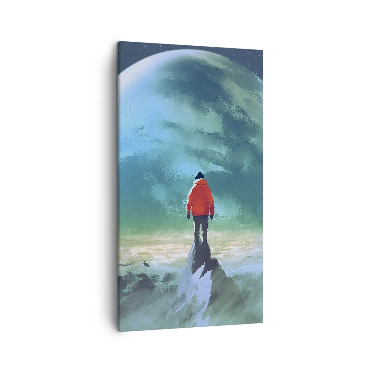 Schilderen op canvas - Ontdekkingsreiziger van het nieuwe land - 45x80 cm