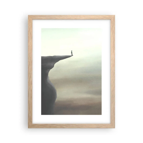 Een poster in een licht eiken lijst - Omhoog, natuurlijk! - 30x40 cm