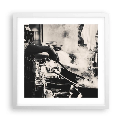 Poster in een witte lijst - Alchemie van smaken - 40x40 cm