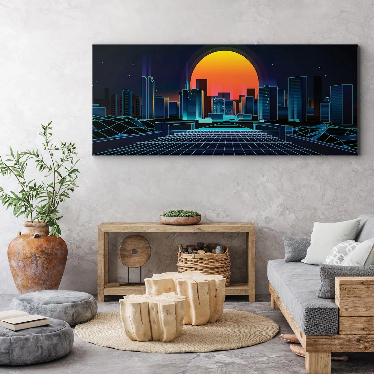 Schilderen op canvas - Wil je nog steeds naar het echte? - 100x40 cm
