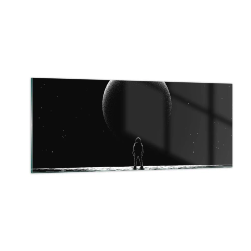 Schilderen op glas - Oog in oog - 100x40 cm