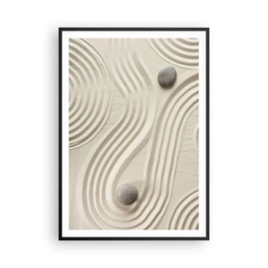 Poster in een zwarte lijst - Een vleugje warmte - 70x100 cm