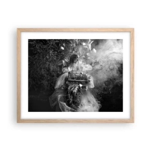 Een poster in een licht eiken lijst - Moeder zelf - Natuur - 50x40 cm