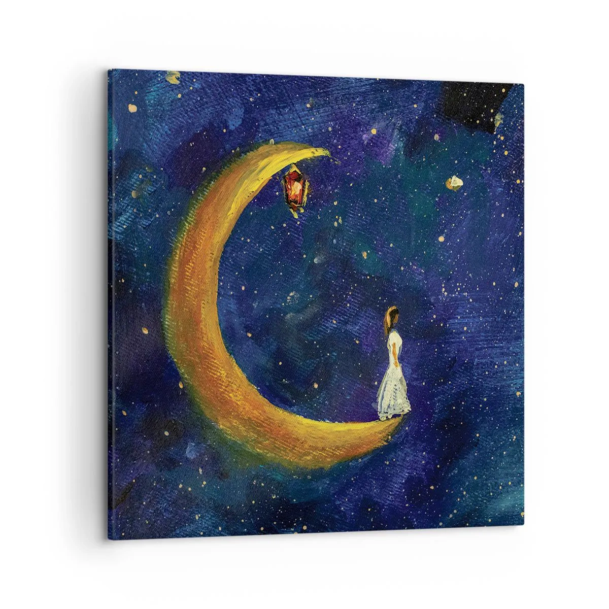 Schilderen op canvas - De roep van de wereld - 50x50 cm