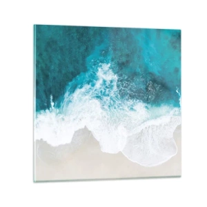 Schilderen op glas - Natuurlijke streling - 30x30 cm