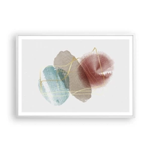 Poster in een witte lijst - Koralen van de ruimte - 100x70 cm