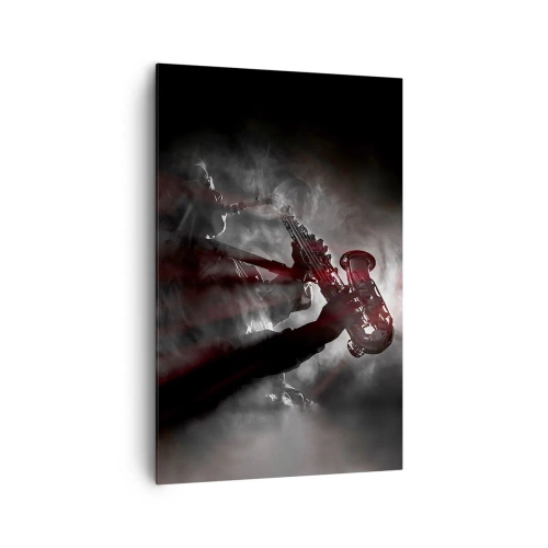 Schilderen op canvas - In de dampen van jazz - 80x120 cm