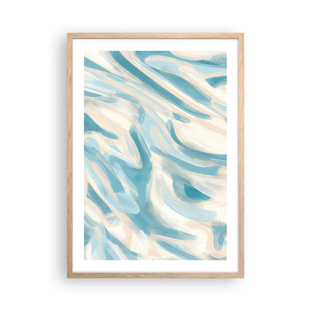 Een poster in een licht eiken lijst - Lente briesjes - 50x70 cm