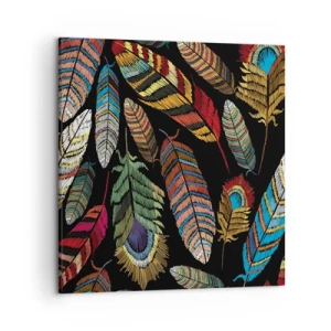 Schilderen op canvas - Het vogelcarnaval - 50x50 cm