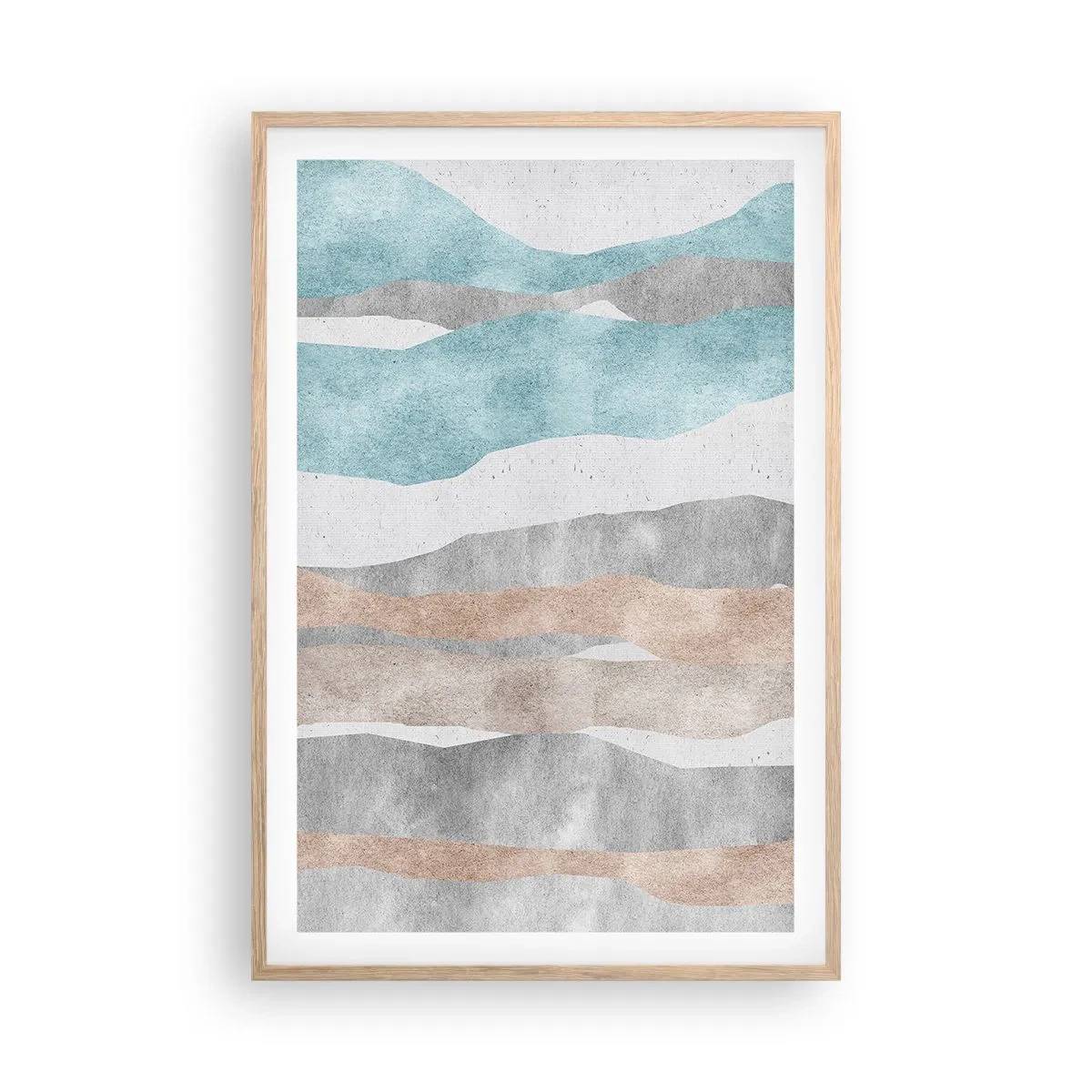 Een poster in een licht eiken lijst - Een studie van nabijheid - 61x91 cm
