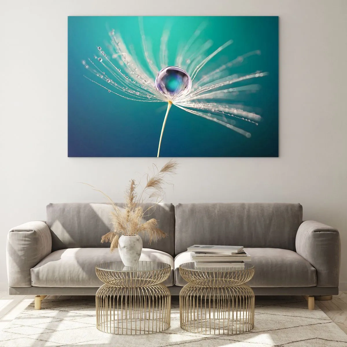 Schilderen op glas - Mystiek moment - 100x70 cm