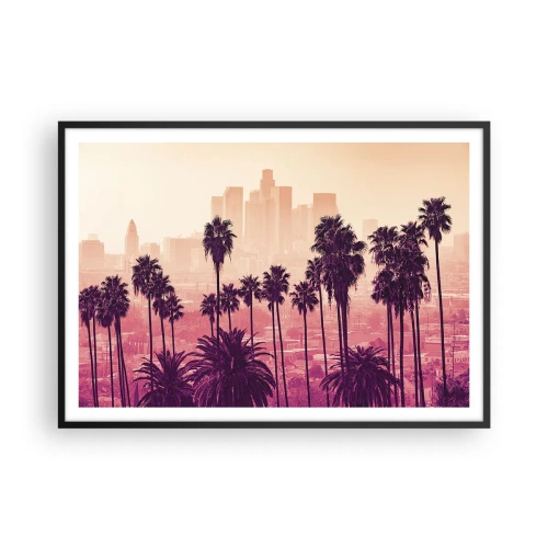 Poster in een zwarte lijst - Californisch landschap - 100x70 cm
