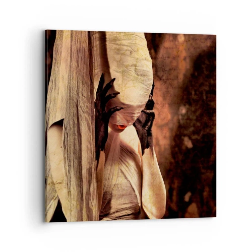 Schilderen op canvas - Tussen goed en kwaad - 70x70 cm