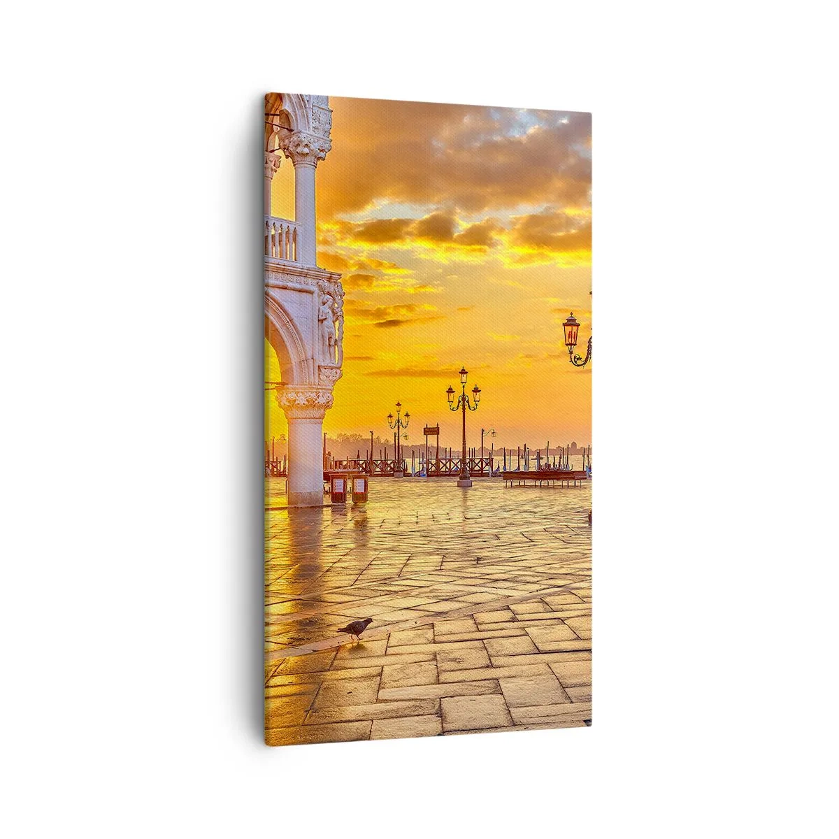 Schilderen op canvas - Waar is iedereen? - 45x80 cm