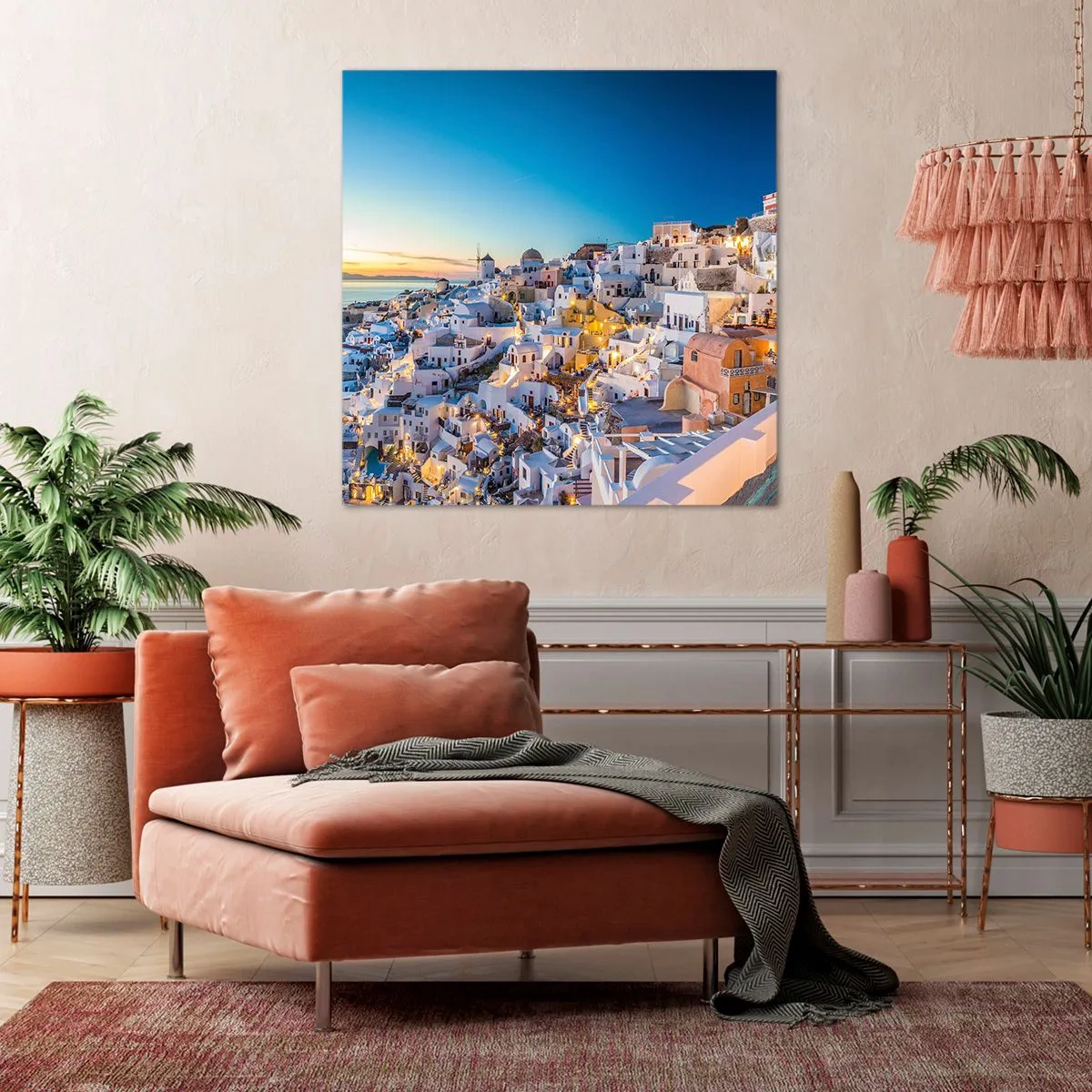 Schilderen op canvas - De essentie van Grieksheid - 70x70 cm