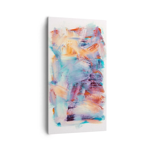 Schilderen op canvas - Een kleurrijke puinhoop - 45x80 cm