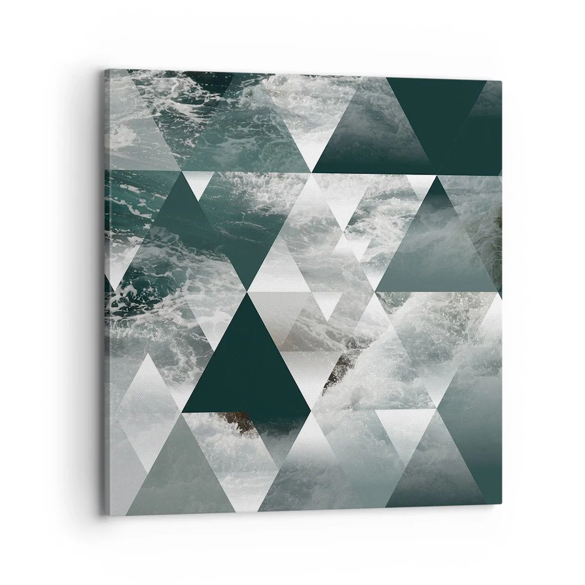 Schilderen op canvas - Kristal perspectief - 70x70 cm