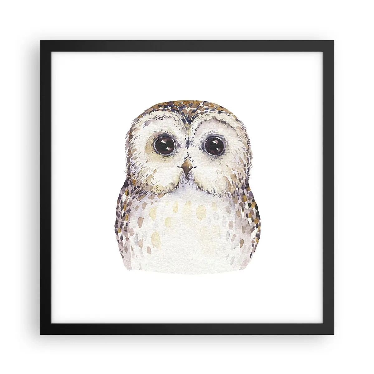 Poster in een zwarte lijst - Kijk in mijn ogen - 40x40 cm