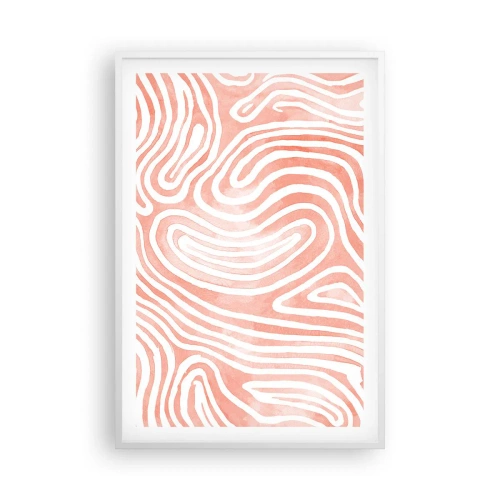 Poster in een witte lijst - In het koraallabyrint - 61x91 cm