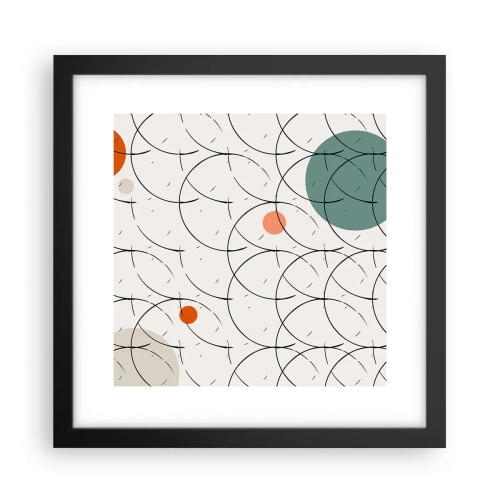 Poster in een zwarte lijst - In de pop-art-sfeer - 30x30 cm