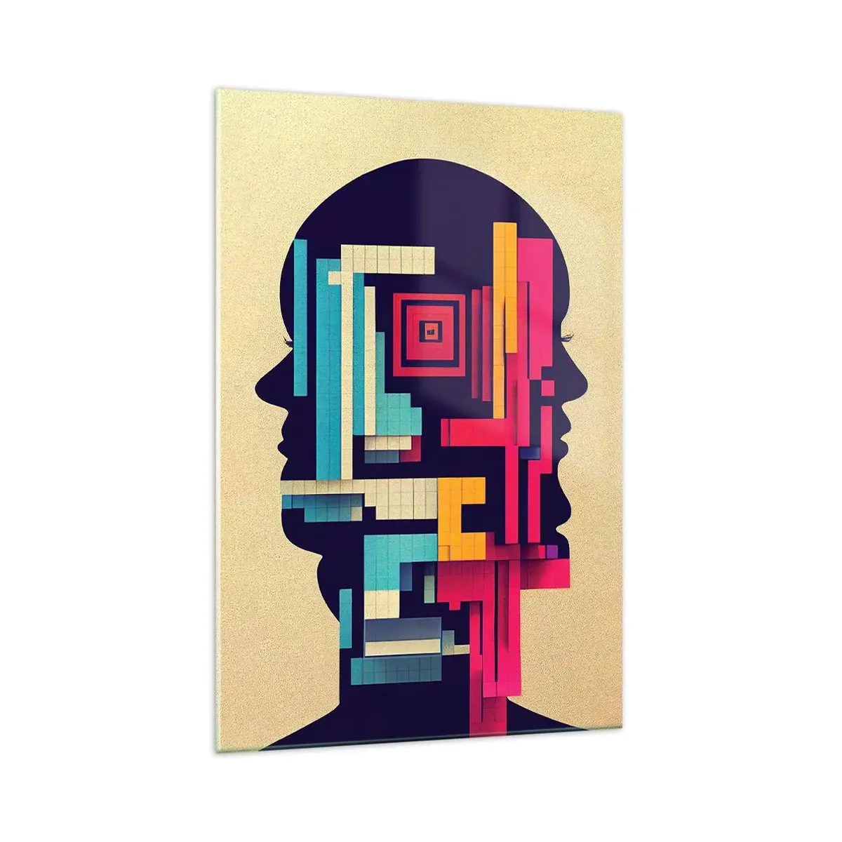 Schilderen op glas - Nieuwe banden - 70x100 cm