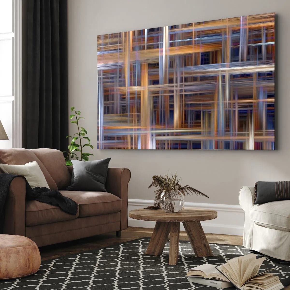 Schilderen op canvas - Geweven van licht - 120x80 cm