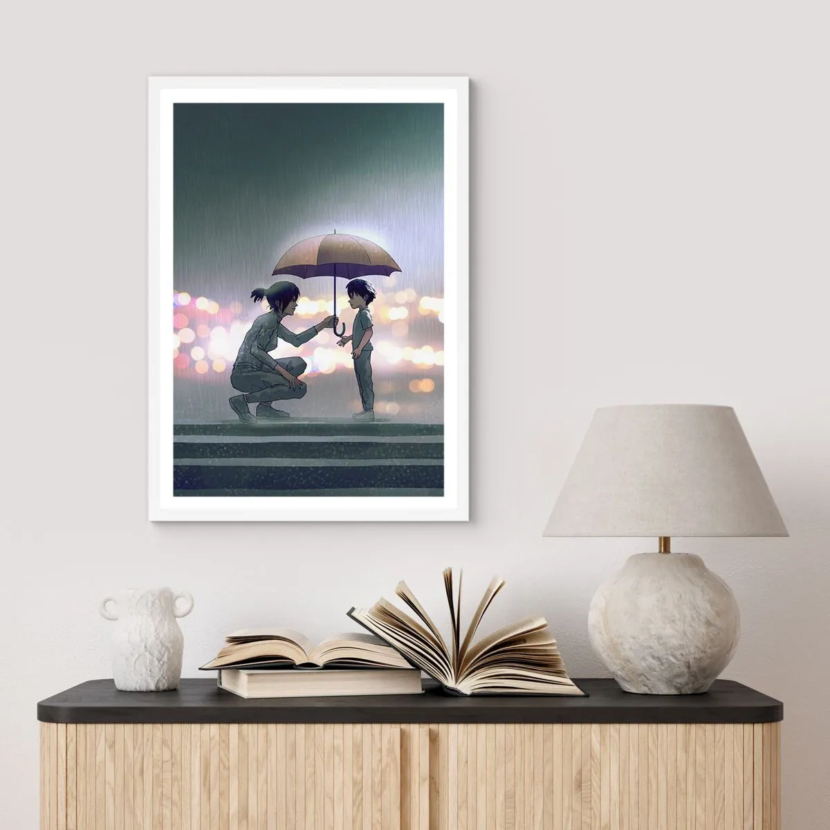 Poster in een witte lijst - En het is goed nu - 40x50 cm